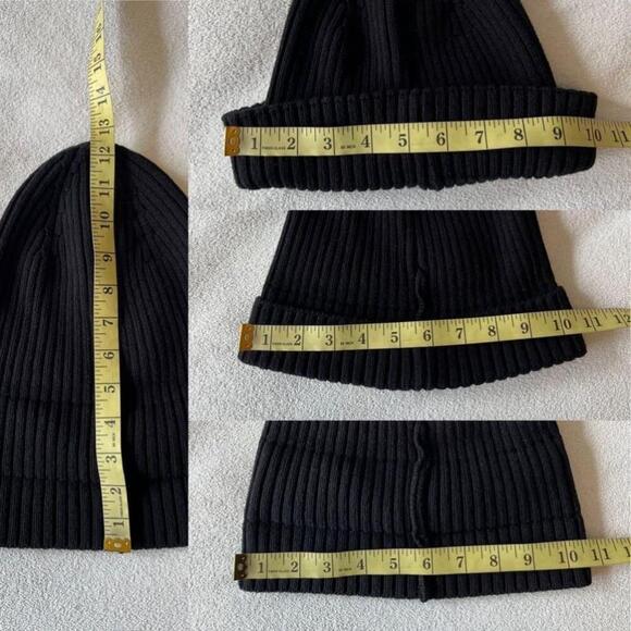 SOLD Zara Rib Knit Hat Medium Black - Picture 5 of 6